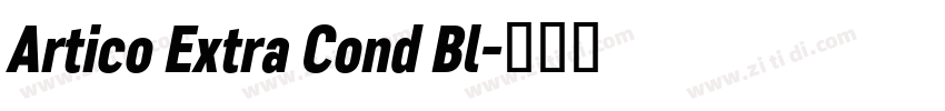 Artico Extra Cond Bl字体转换